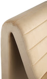 Ivy Velvet Accent Chair - Stylish Curved Design with Channel Tufting for Ultimate Comfort and Relaxation