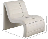 Ivy Velvet Accent Chair - Stylish Curved Design with Channel Tufting for Ultimate Comfort and Relaxation