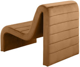 Ivy Velvet Accent Chair - Stylish Curved Design with Channel Tufting for Ultimate Comfort and Relaxation