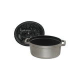 Staub Cast Iron 1-qt Pig Cocotte - Graphite Grey