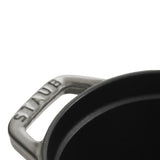 Staub Cast Iron 1-qt Pig Cocotte - Graphite Grey