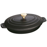STAUB Cast Iron 9-inch x 6.6-inch Oval Covered Baking Dish