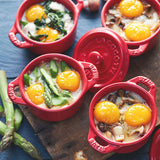 STAUB Ceramic 3-pc Mini Round Cocotte Set