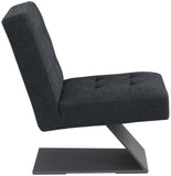 Zeal Accent Chair - Stylish Boucle Upholstered Design with Sturdy Matte Black Metal Base for Comfort