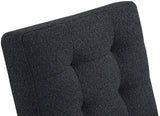 Zeal Accent Chair - Stylish Boucle Upholstered Design with Sturdy Matte Black Metal Base for Comfort