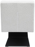 Zeal Accent Chair - Stylish Boucle Upholstered Design with Sturdy Matte Black Metal Base for Comfort