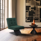 Zeal Accent Chair - Stylish Boucle Upholstered Design with Sturdy Matte Black Metal Base for Comfort