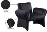 Fleurette Velvet Accent Chair - Cozy Contemporary Design with Curved Arms for Ultimate Relaxation
