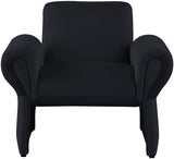 Fleurette Velvet Accent Chair - Cozy Contemporary Design with Curved Arms for Ultimate Relaxation