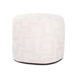 Indoor/Outdoor Pouf Tall Syros Natural
