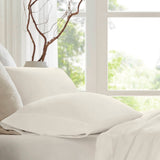 Premium Egyptian Cotton Sateen Sheet Set, Off-White