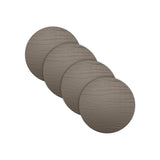 Strata Leather Espresso Placemat - Round 13"- Set of 4