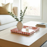 Soho Pink Stripe Tray