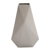 Geo Matte Stone Ceramic Vase- Medium