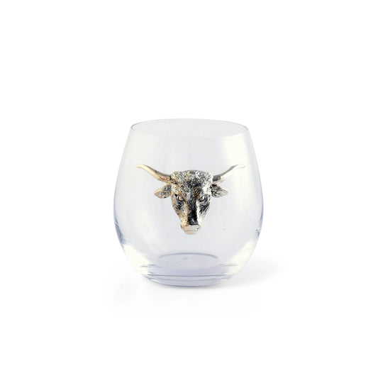 Longhorn Stemless Wine Glasses - Set of 4