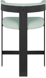 Romeo Counter Stool Set of 2 - Modern Vegan Leather Design for Stylish Kitchen or Bar Seating