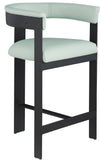 Romeo Counter Stool Set of 2 - Modern Vegan Leather Design for Stylish Kitchen or Bar Seating