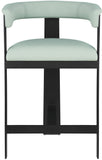 Romeo Counter Stool Set of 2 - Modern Vegan Leather Design for Stylish Kitchen or Bar Seating