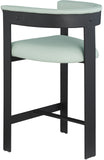 Romeo Counter Stool Set of 2 - Modern Vegan Leather Design for Stylish Kitchen or Bar Seating