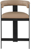 Romeo Counter Stool Set of 2 - Modern Vegan Leather Design for Stylish Kitchen or Bar Seating