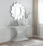 Nexus Mirrored Console Table - Contemporary Geometric Design for Modern Living Spaces, 48" W x 13.5" D