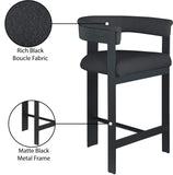 Romeo Counter Stool Set of 2 - Stylish Modern Design with Comfortable Curved Back for Your Space