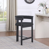 Romeo Counter Stool Set of 2 - Stylish Modern Design with Comfortable Curved Back for Your Space