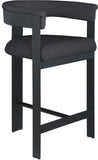Romeo Counter Stool Set of 2 - Stylish Modern Design with Comfortable Curved Back for Your Space