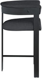 Romeo Counter Stool Set of 2 - Stylish Modern Design with Comfortable Curved Back for Your Space