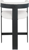 Romeo Counter Stool Set of 2 - Stylish Modern Design with Comfortable Curved Back for Your Space
