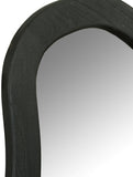 Oblique Mirror - Oversized Contemporary Artful Design with Solid Acacia Wood Frame for Your Wall
