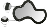 Oblique Mirror - Oversized Contemporary Artful Design with Solid Acacia Wood Frame for Your Wall