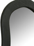 Oblique Mirror - Oversized Contemporary Artful Design with Solid Acacia Wood Frame for Your Wall