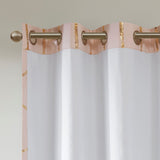 Metallic (Max Blackout) Window Panel, Pink/Gold