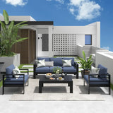 Wholesale Aluminum Patio Furniture Set,5-Seat Outdoor Conversation Set