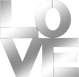 Love Glass Contemporary Mirror - Eye-Catching Design for Home Decor, Perfect for Adding Charm!