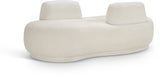 Argyle Teddy Fabric Upholstered Chaise/Loveseat