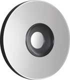 Galaxy Glass Round Mirror - Oversized 36" Modern Geometric Design in Matte Black for Contemporary Style