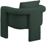 Stylus Boucle Accent Chair - Modern Comfort with Plump Cushions and Stylish Curved Arms for Any Room