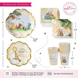 Honey Bear Party Tableware Set for 16 Guests