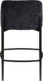 Burton Stool Set of 2 - Stylish Chenille Fabric Bar Seating with Durable Metal Frame for Modern Homes