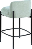 Burton Stool Set of 2 - Stylish Chenille Fabric Bar Seating with Durable Metal Frame for Modern Homes