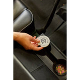 Black Floral Bouquet Ceramic Car Coasters Set of 2