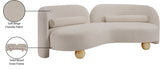 Daphne 89" Chenille Fabric Upholstered Sofa
