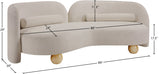 Daphne 89" Chenille Fabric Upholstered Sofa