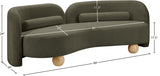 Daphne 89" Boucle Fabric Upholstered Sofa