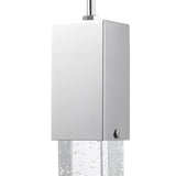 Rectangular Crystal Pendant // 1 Light