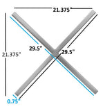 XOXO Stunning Stainless Steel Wall Decor - Chic Contemporary Design for Unique Home Accents