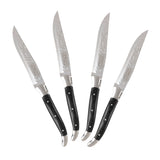 Laguiole Connoisseur Wood Handle Bbq Steak Knives, Set of 4