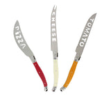 3 Piece Laguiole Pizza & Cheese Knife Set